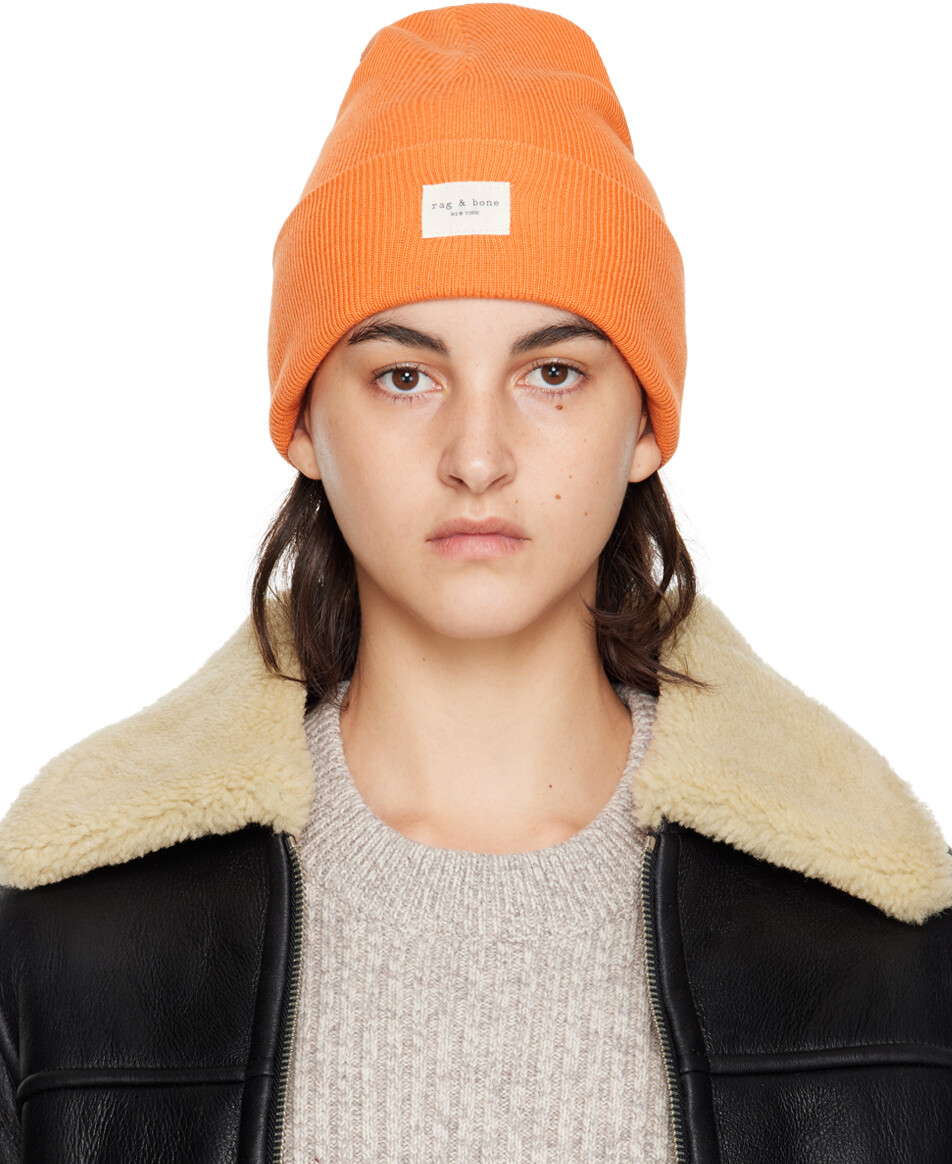 

Оранжевая шапка Addison rag & bone