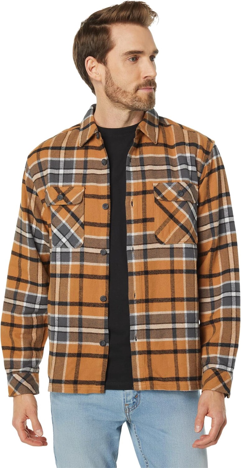 

Рубашка Hurley Santa Cruz Shoreline Flannel, цвет Earthstone