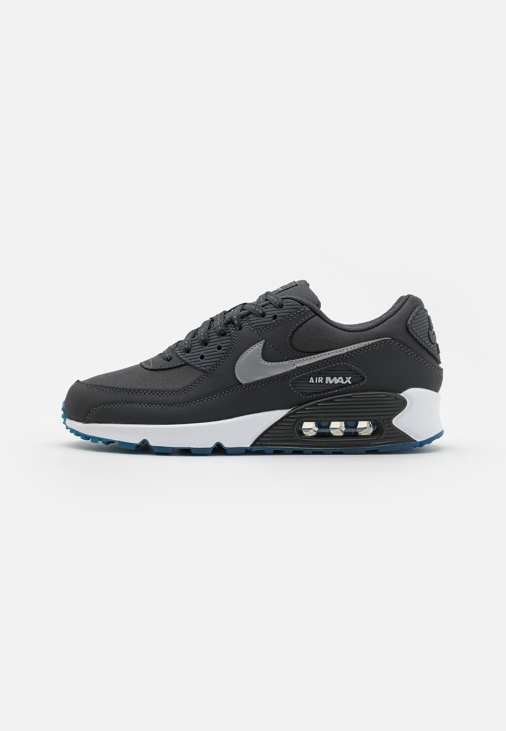 

Низкие кроссовки AIR MAX 90 UNISEX Nike, антрацит/серебристый с отблеском/индустриальный синий/белый/холодный серый
