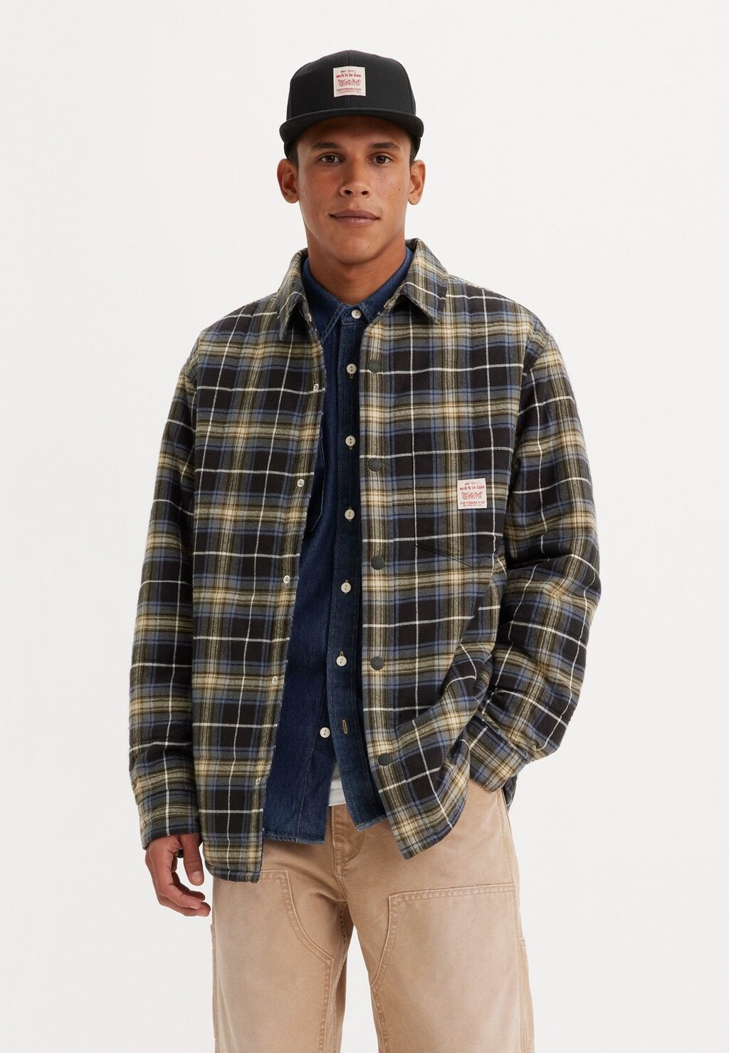 Легкая куртка BRONSON OVERSHIRT Levi's Workwear, цвет nico meteorite