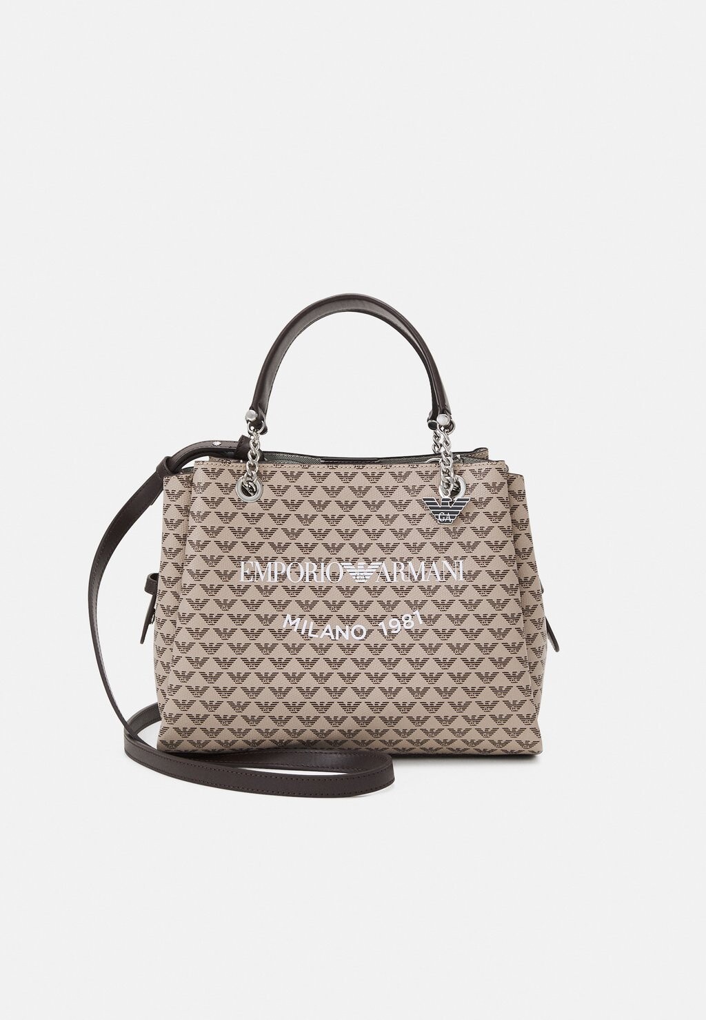 

Сумка ANNIE BORSA TOTE Emporio Armani, цвет ecru/moro/white