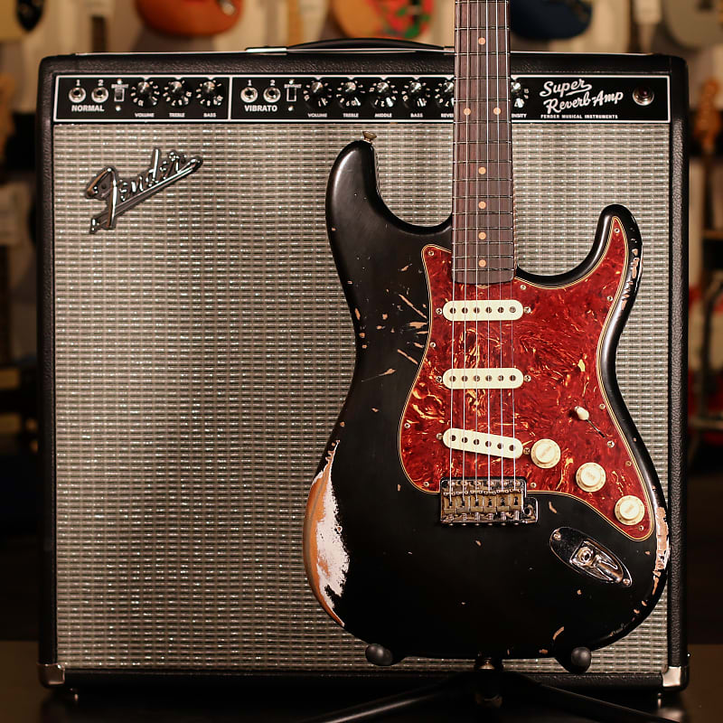 Электрогитара Fender Custom Shop LTD 1960 Roasted Stratocaster - Heavy Relic Aged Black