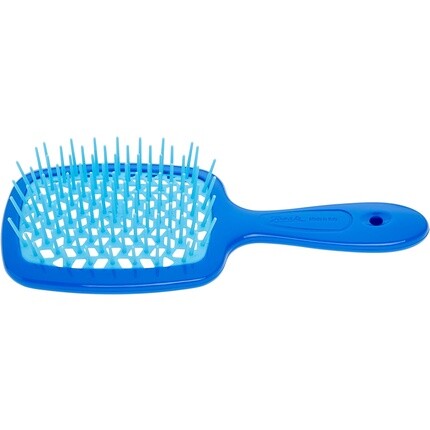 Jäneke Superbrush Small Синий/Бирюзовый мини кисть superbrush с черной пятнистой компактной ручкой и распутывающей ручкой jäneke