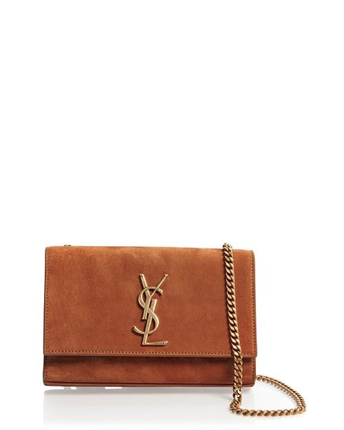 

Маленькая замшевая сумка через плечо Kate Saint Laurent, цвет Brown