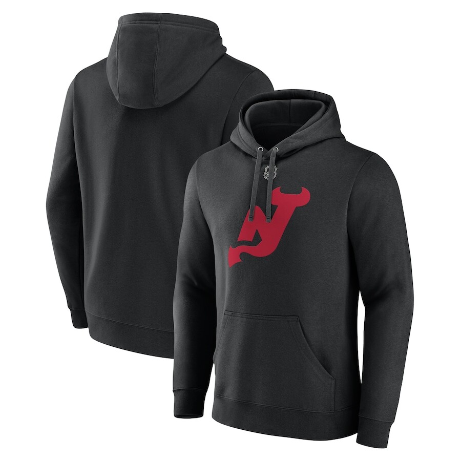 

Пуловер с капюшоном Fanatics Branded New Jersey Devils, черный