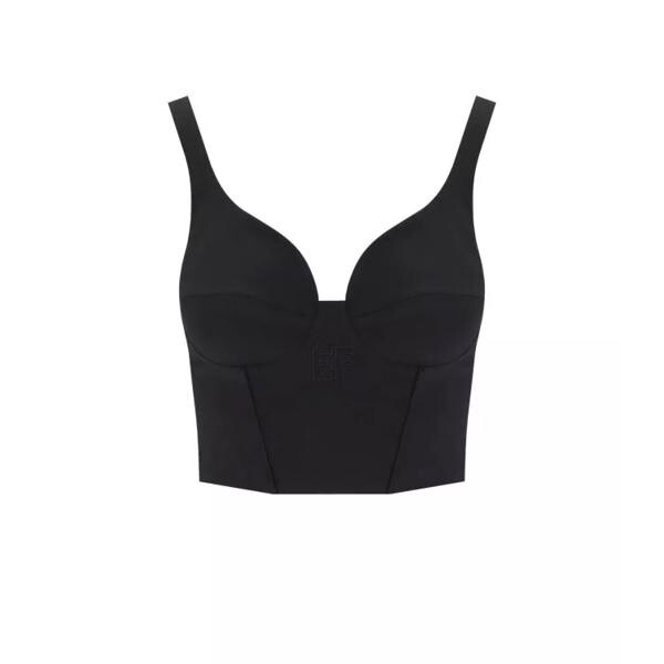 

Футболка bustier top Elisabetta Franchi, черный