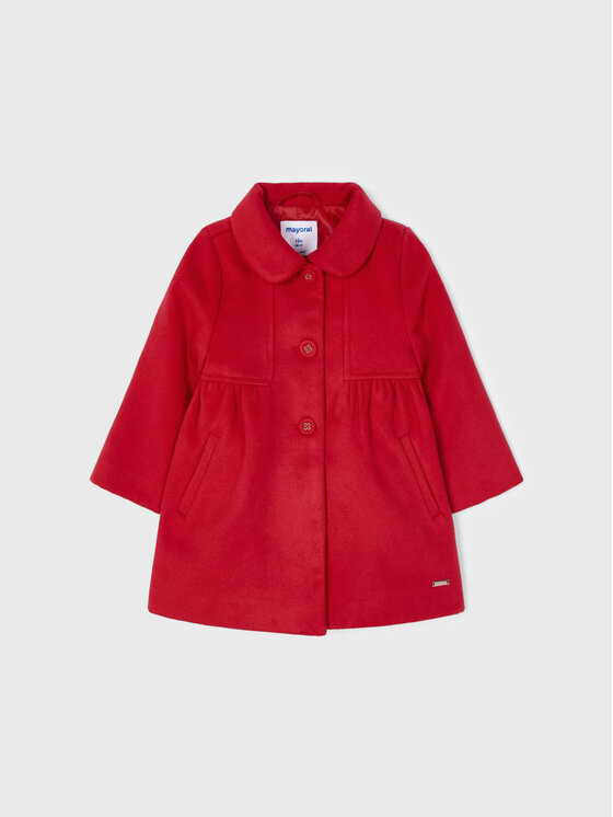 Переходное пальто стандартного кроя Mayoral, красный переходное пальто стандартного кроя mayoral розовый