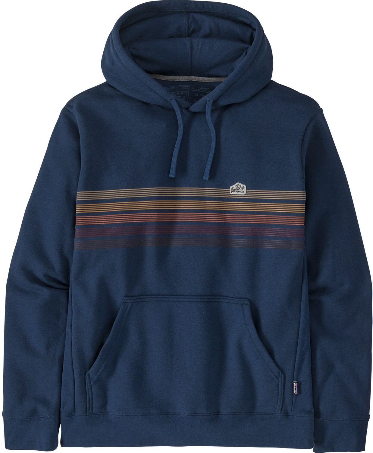 

Толстовка Uprisal с логотипом Line Ridge Stripe, мужская Patagonia, синий