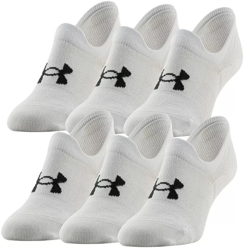 

Женские носки Under Armour Essential Ultra Low Tab — 6 шт., белый