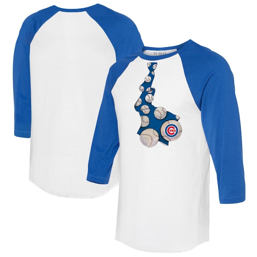 

Футболка с длинным рукавом Tiny Turnip Chicago Cubs, белый