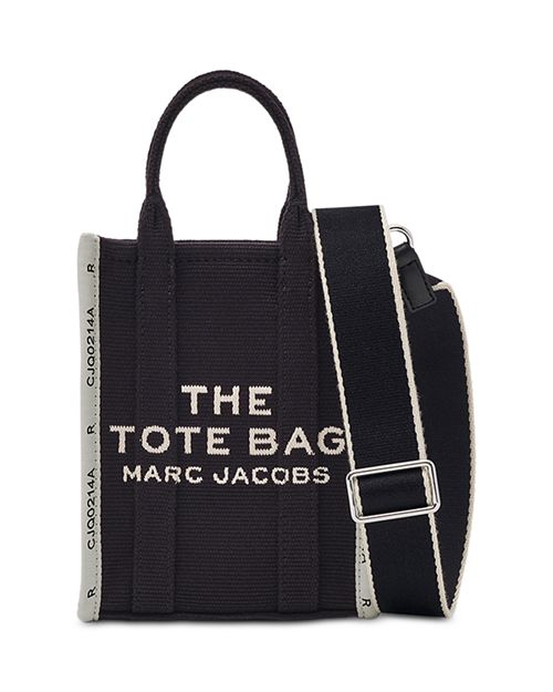 цена Жаккардовая мини-сумка-тоут MARC JACOBS, цвет Black