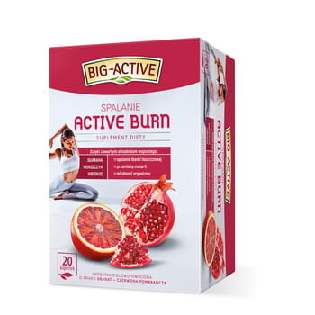 Big-Active, Active Burn, пищевая добавка, 20 пакетиков по 2 г, 40 г Inne