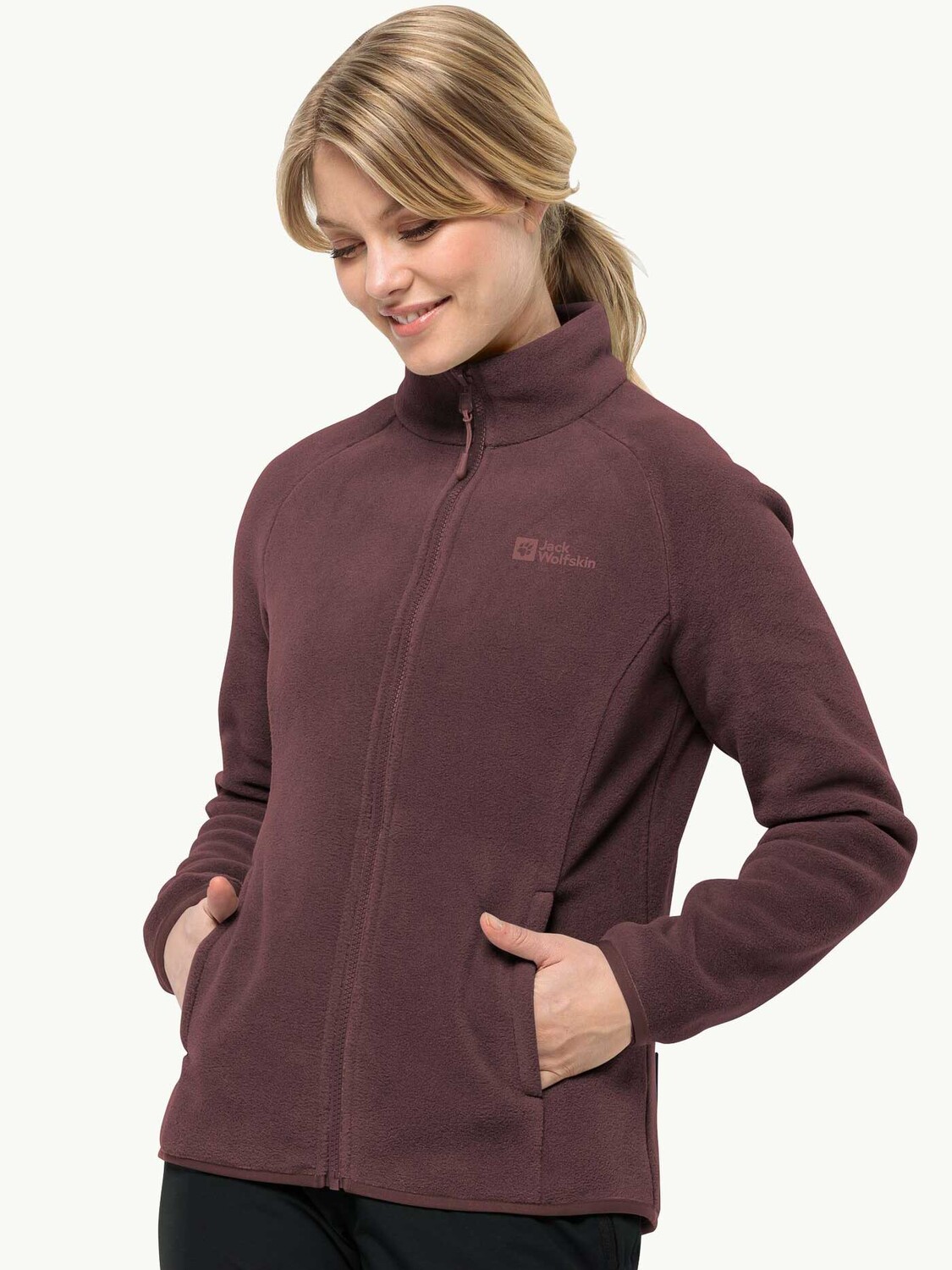 

Толстовка Jack Wolfskin MOONRISE FZ W, розовый