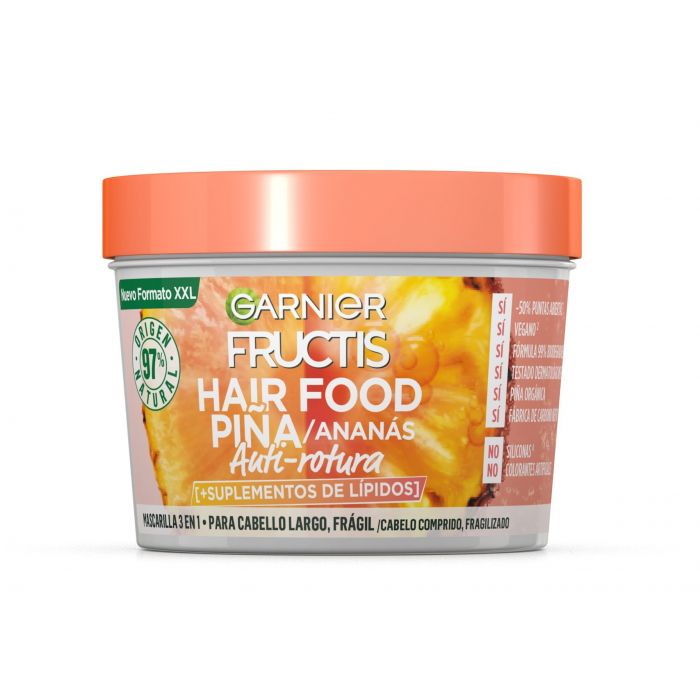 цена Маска для волос Fructis Hair Food Mascarilla Piña Garnier, 390 ml