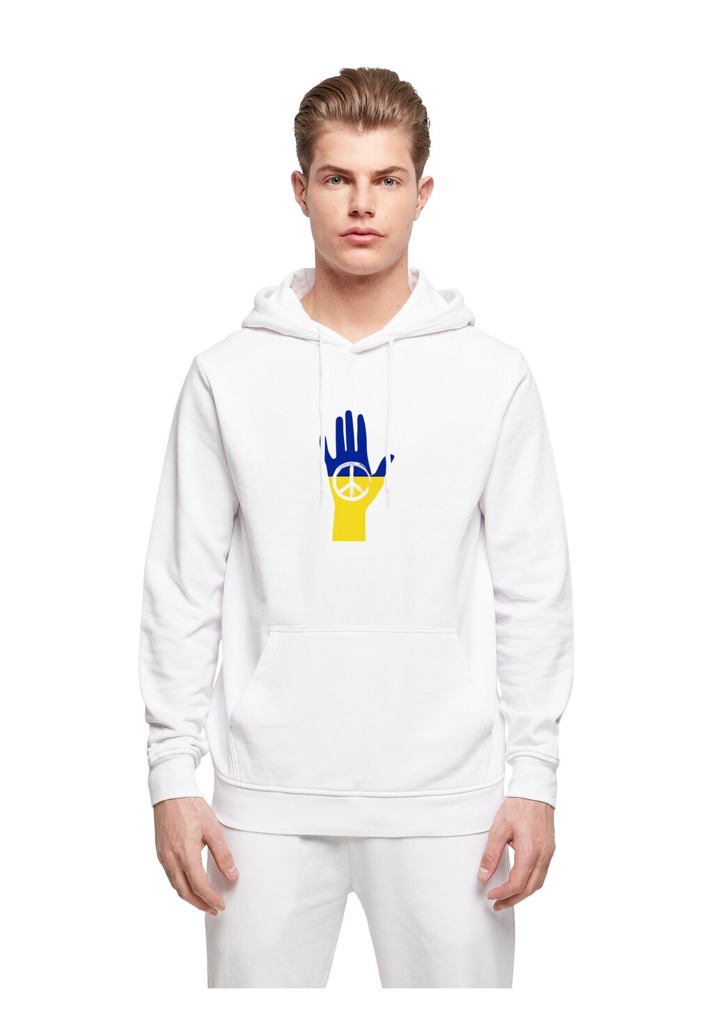 

Толстовка с капюшоном PEACE 2 COLOR HAND PEACE BASIC Merchcode, белый