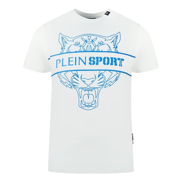 

Футболка с ярким логотипом Tigerhead Plein Sport, белый