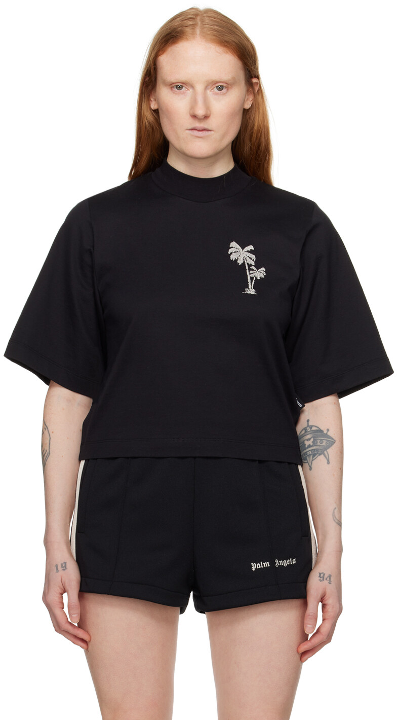

Черная футболка с пальмами Palm Angels