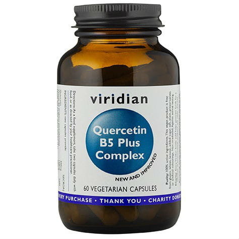 Кверцетин B5 плюс комплекс кверцетина 60 капсул Viridian viridian комплекс адаптогенов максимальная сила 90 капсул