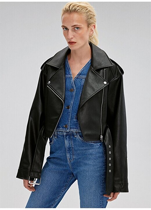 

Укороченная черная женская куртка M1110375-900-CROP JACKET Mavi, черный