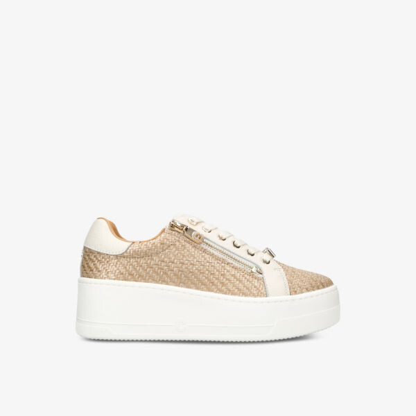 

Кожаные низкие кеды Connected Zip Carvela, бежевый