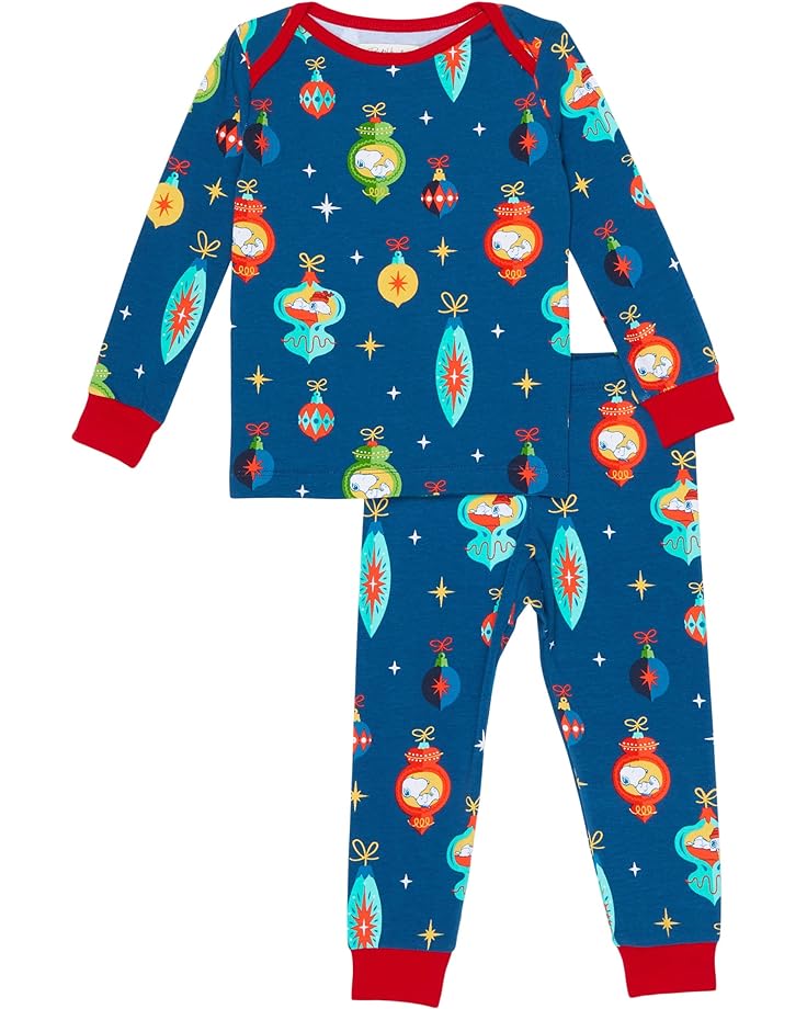 Пижамный комплект Bedhead Pajamas Long Sleeve Snug Fit Pajama Set, цвет Snoopy Ornaments