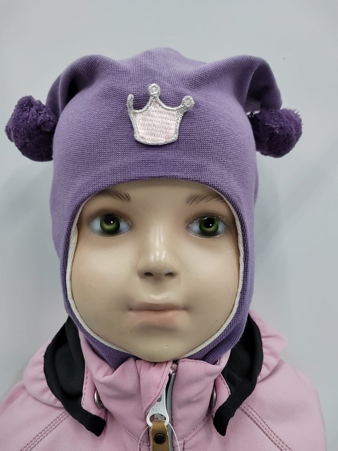 цена Детская шапка Kivat, фиолетовый