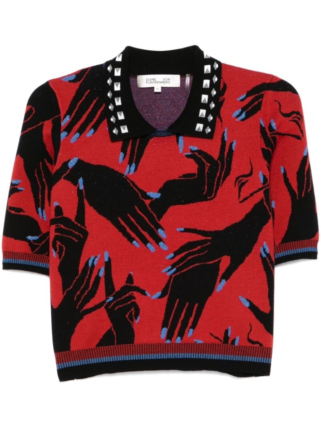 

DVF Diane von Furstenberg трикотажный топ Antonella, красный
