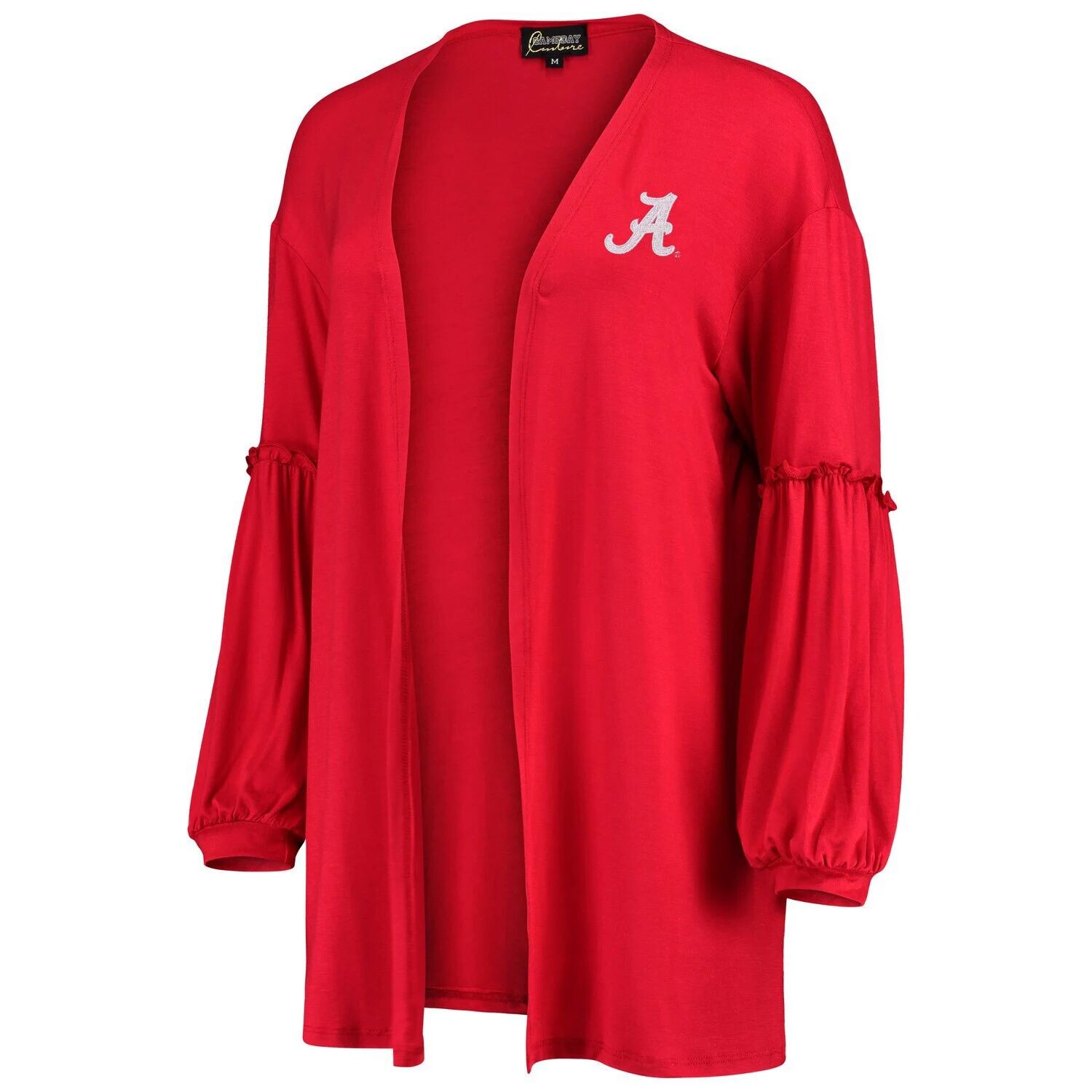 

Женский кардиган Crimson Alabama Crimson Tide со смещением и объемными рукавами