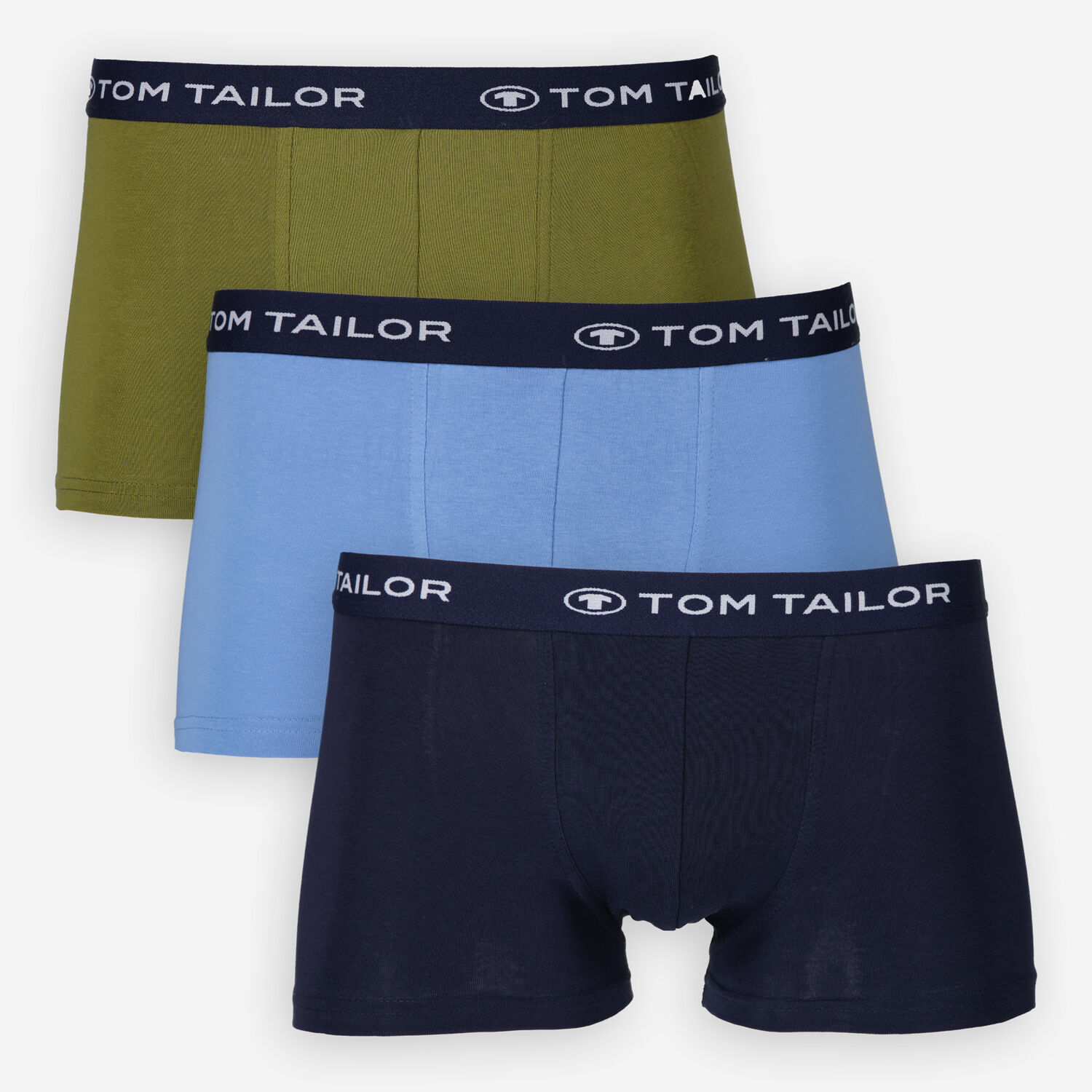 Набор из 3 разноцветных боксеров Tom Tailor