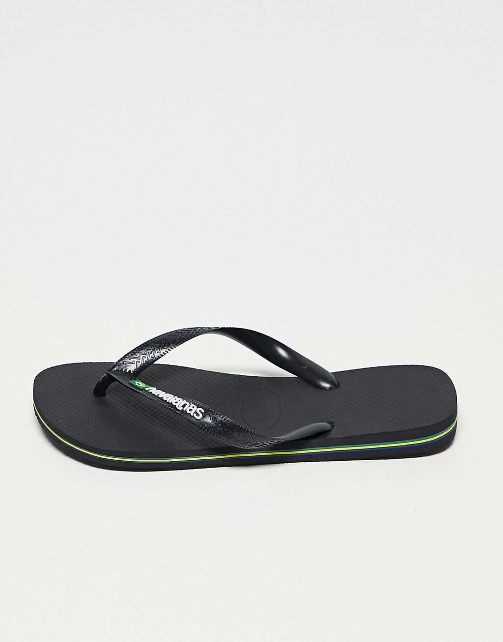 

Черные шлепанцы с логотипом Havaianas Brasil