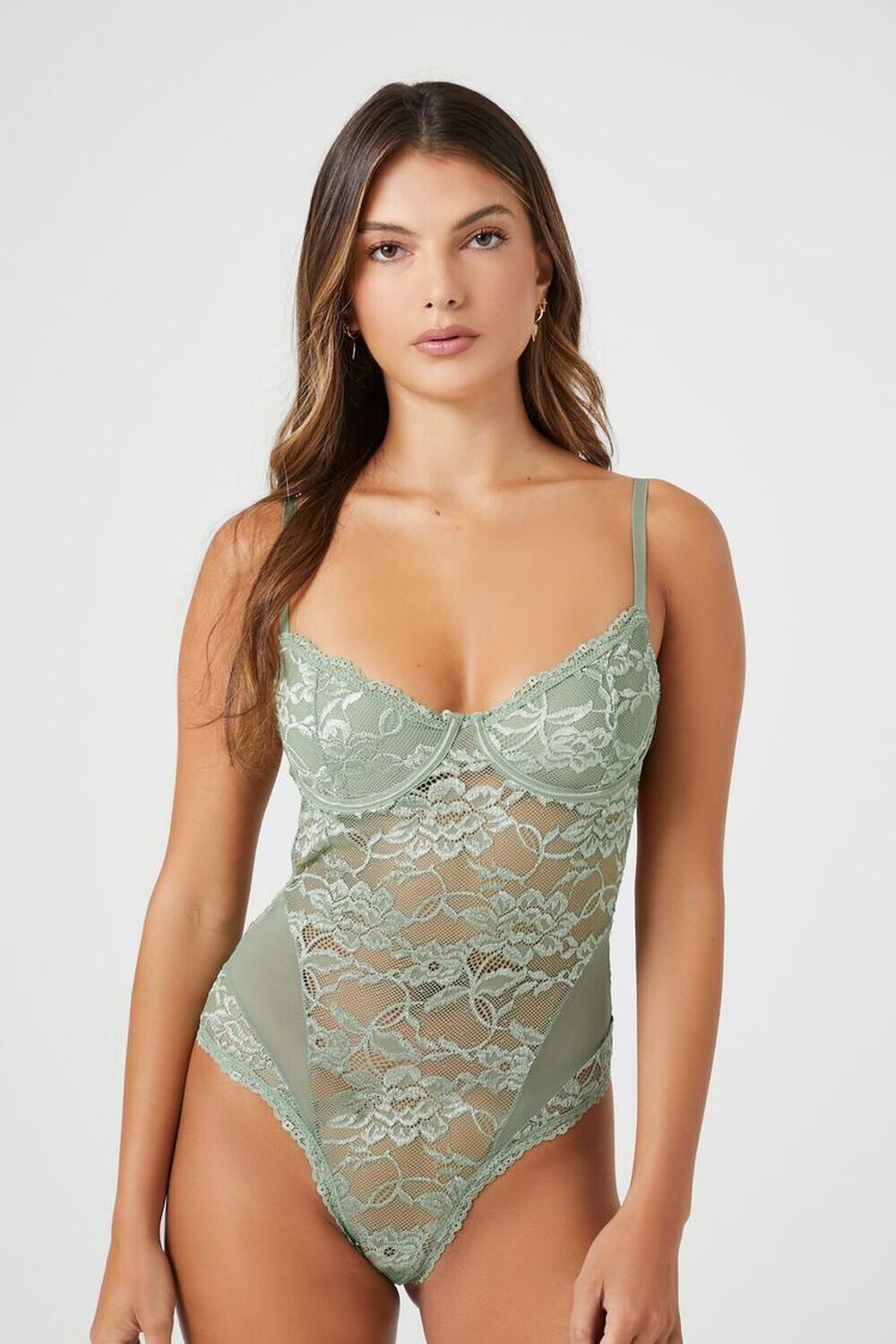 

Боди из прозрачного кружевного нижнего белья Forever 21