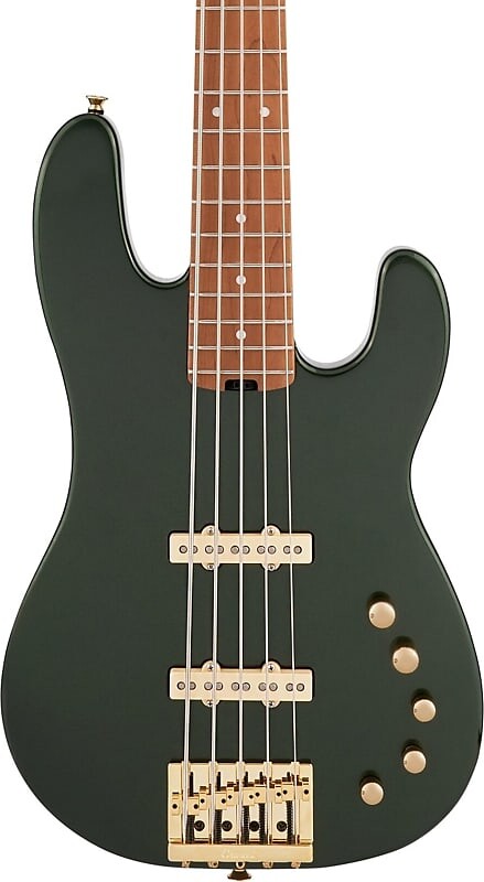 

Басс гитара Charvel Pro-Mod San Dimas Bass JJ V 5-String Bass, Lambo Green Metallic
