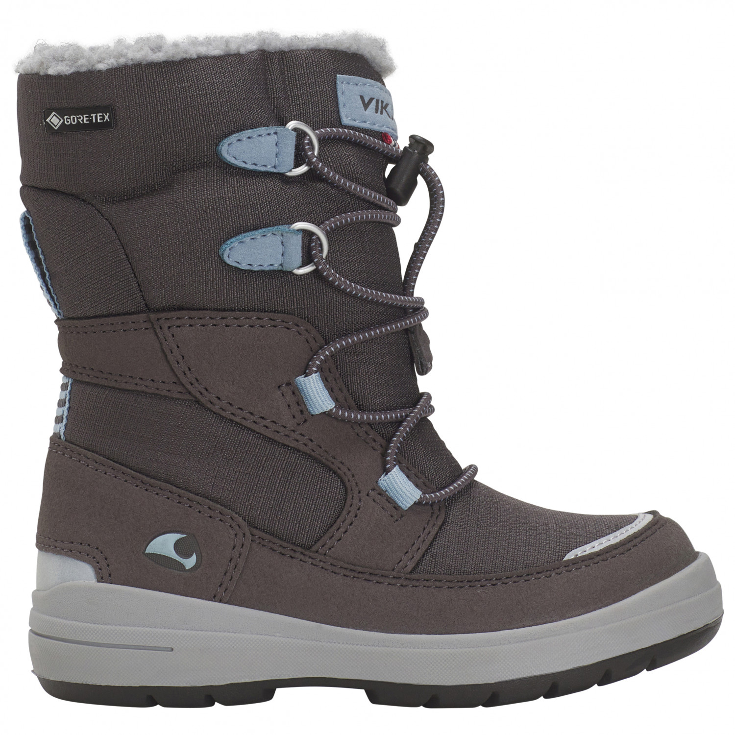 цена Зимние ботинки Viking Kid's Haslum GTX, цвет Dark Grey/Iceblue