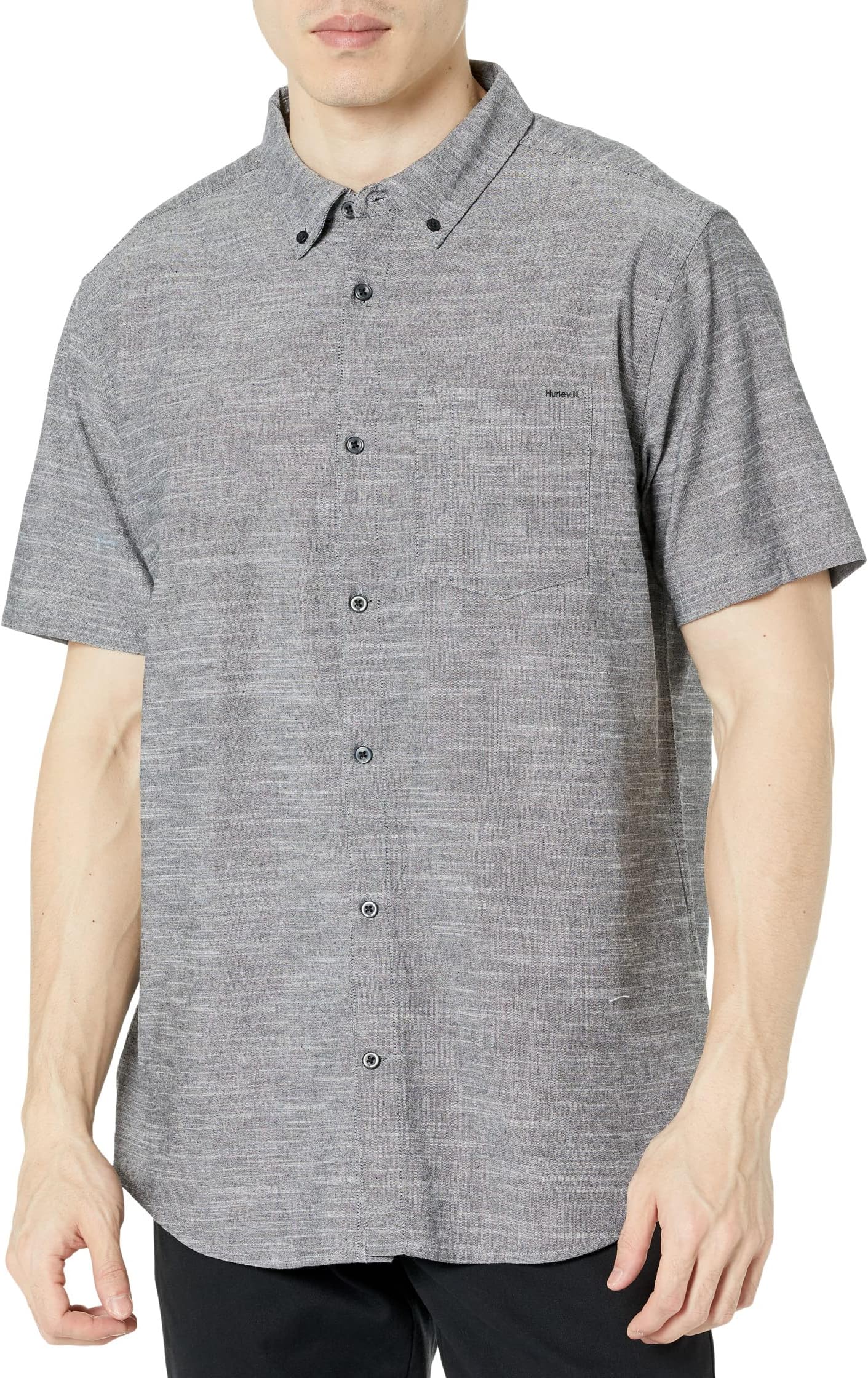 Рубашка One & Only Stretch Short Sleeve Woven Hurley, черный