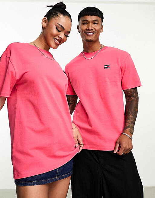

Розовый классический логотип унисекс Tommy Jeans