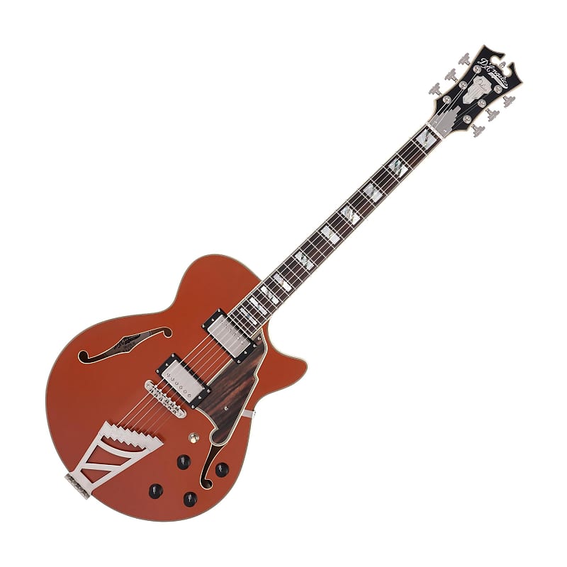 Электрогитара D'Angelico DADSSRUSSNT Deluxe SS Limited Edition Semi-Hollowbody Electric Guitar, Rust