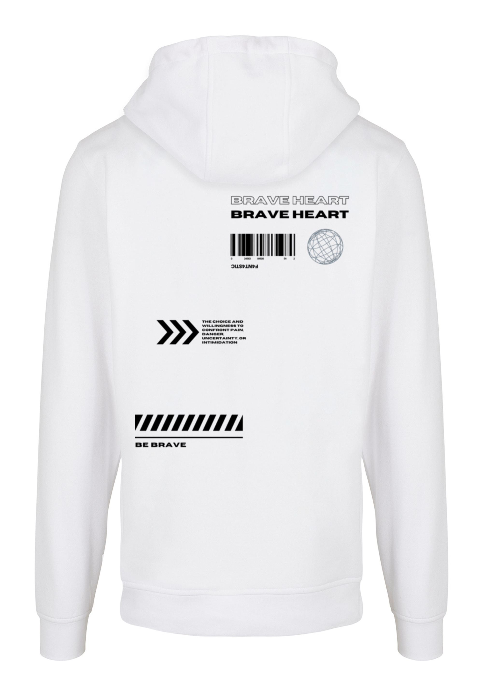 Пуловер F4NT4STIC Basic Hoodie Brave Heart HOODIE, белый