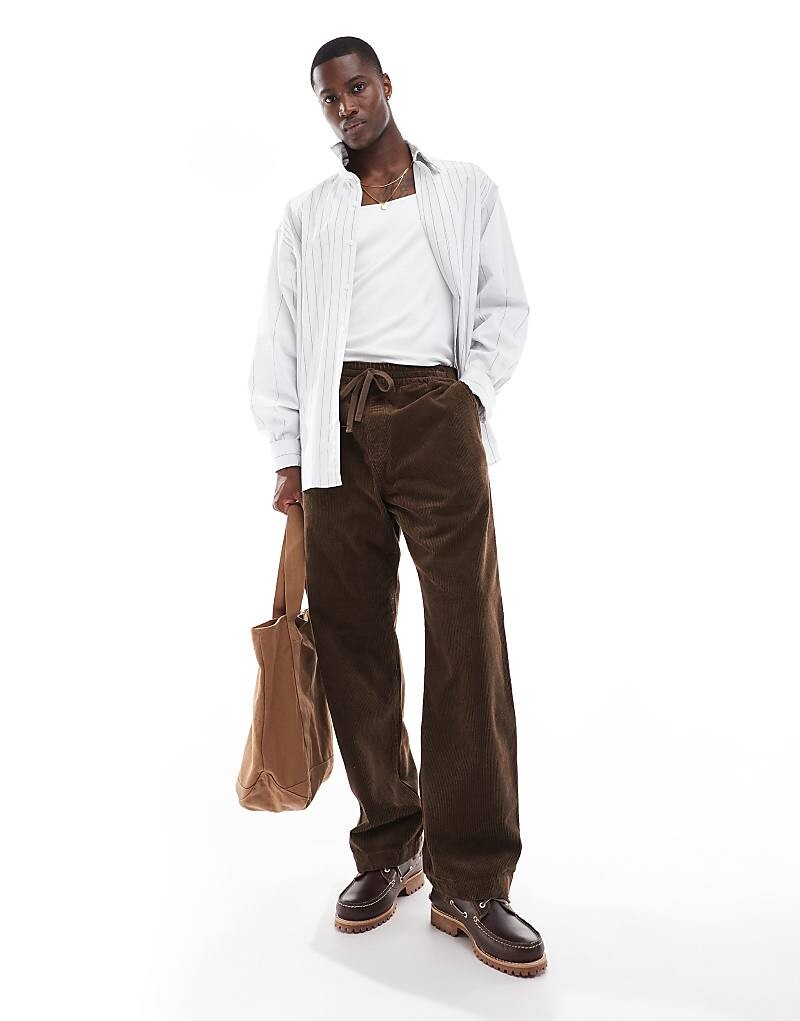 

Коричневые вельветовые брюки свободного кроя Carhartt WIP floyde