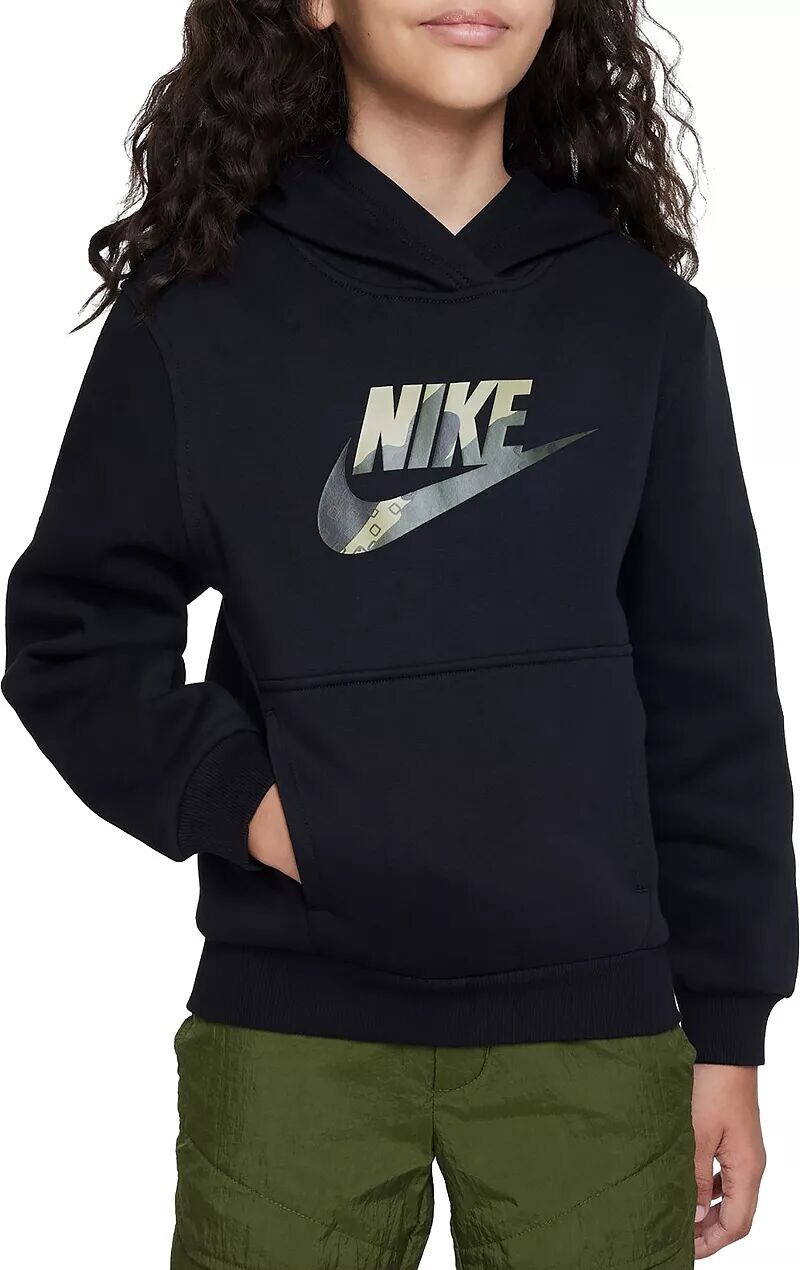 

Флисовая худи Nike Kids Sportswear Club, черный