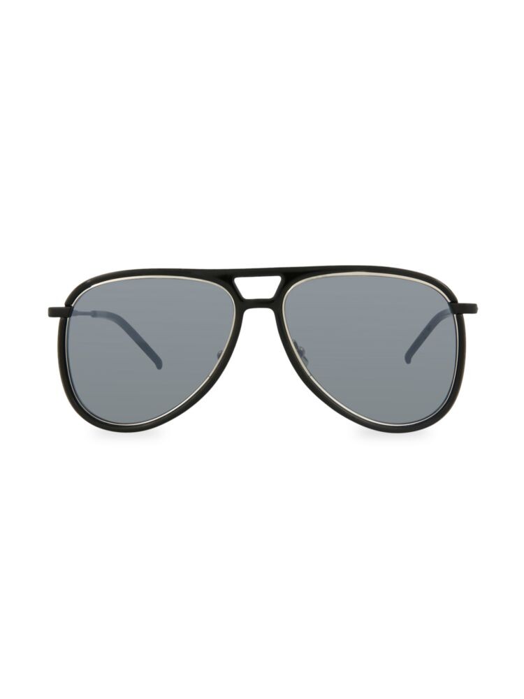 

Солнцезащитные очки-авиаторы 56MM Saint Laurent, черный