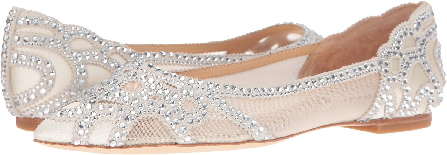 

Балетки Gigi Badgley Mischka, цвет Ivory Satin/Suede/Mesh