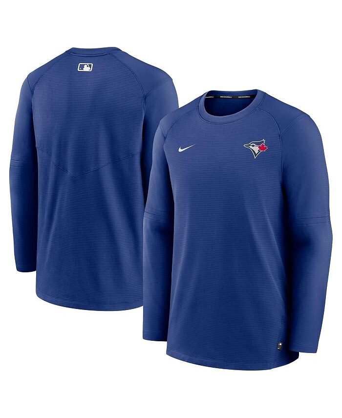 

Мужская футболка с длинным рукавом и логотипом Royal Toronto Blue Jays Authentic Collection Performance Nike, синий