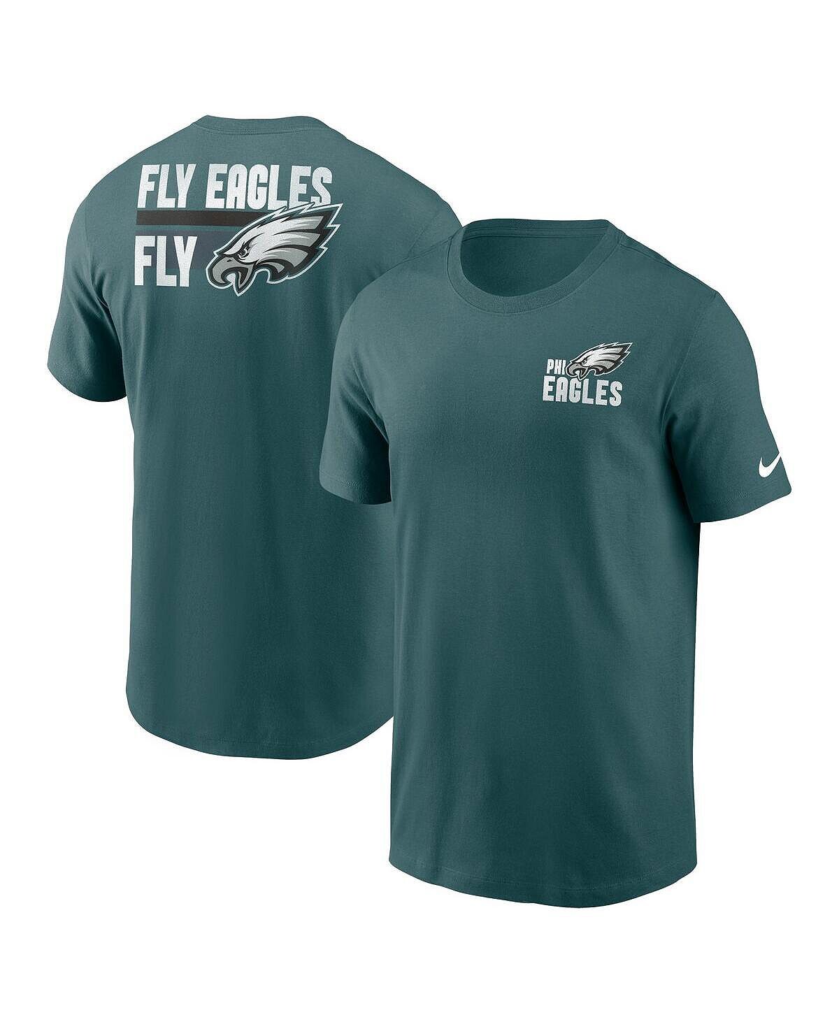 

Мужская темно-зеленая футболка Philadelphia Eagles Blitz Essential Nike, Зеленый