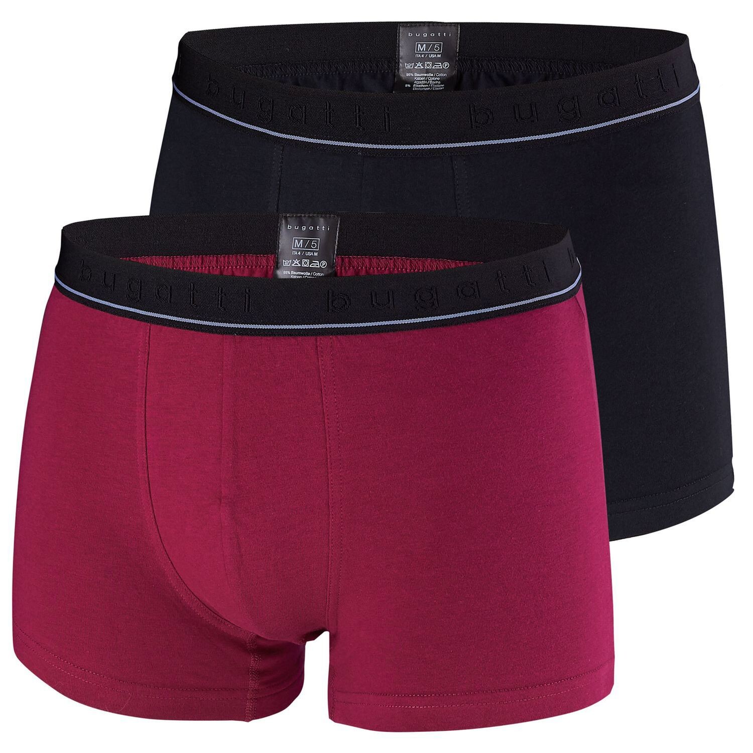 

Боксеры Bugatti Boxershorts 2 шт, цвет Schwarz / Rot