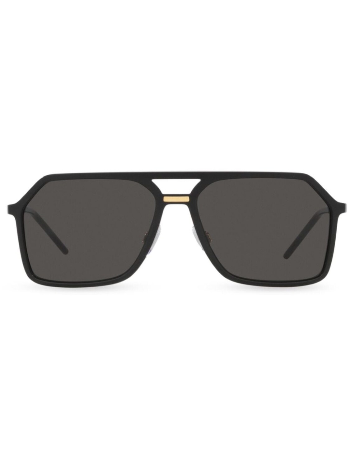 

Dolce & Gabbana Eyewear солнцезащитные очки в массивной оправе с логотипом, черный