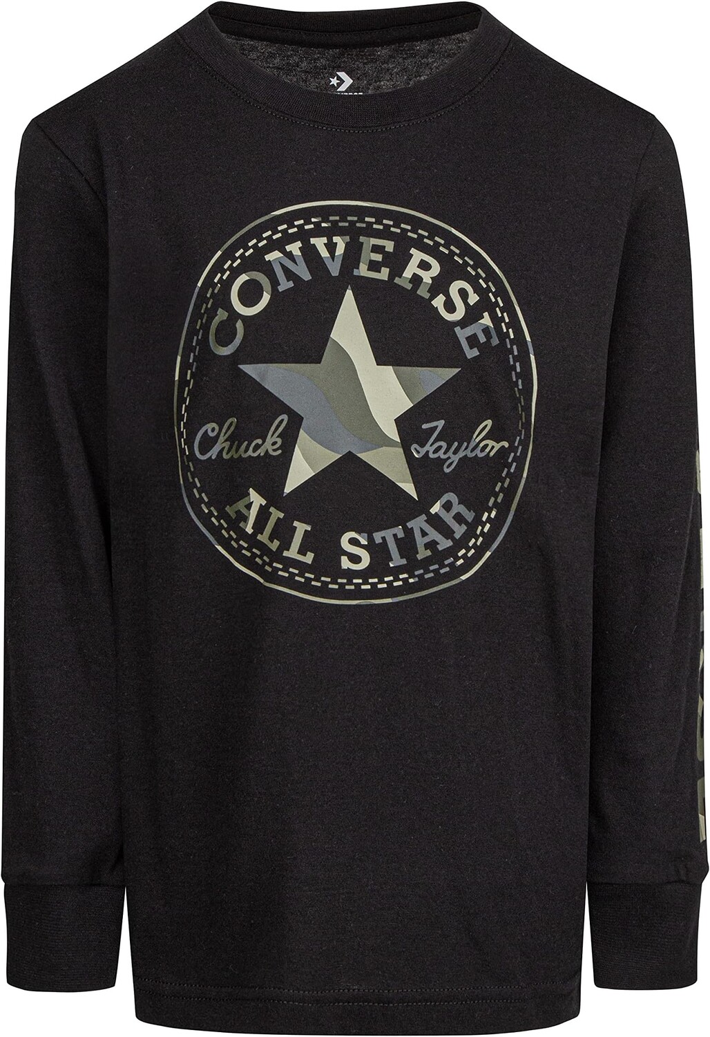 

Футболка Converse Camo Long Sleeve Tee, черный