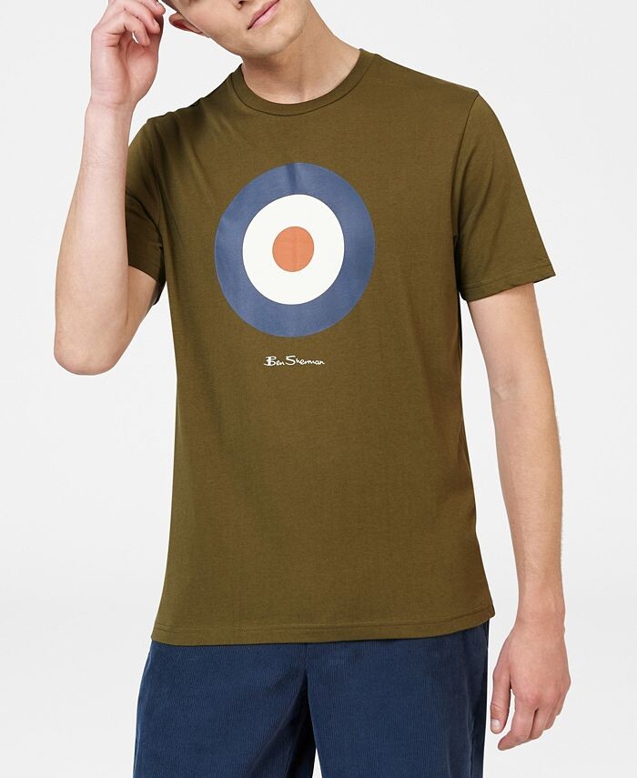 

Мужская футболка с рисунком Signature Target Ben Sherman, зеленый