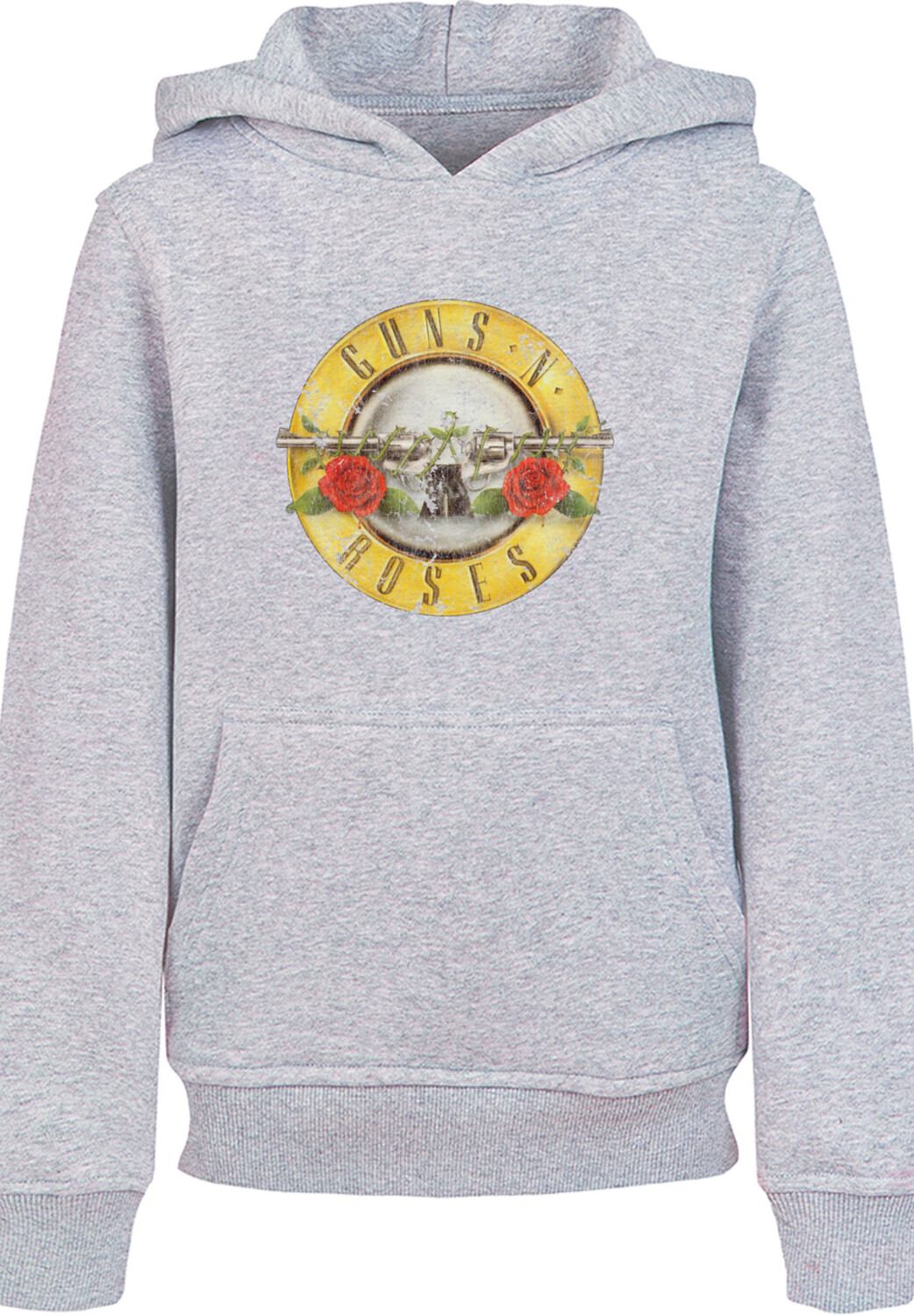 

Пуловер F4NT4STIC Hoodie Guns 'n' Roses Band Vintage Classic Logo (Distressed) Black, цвет grau meliert