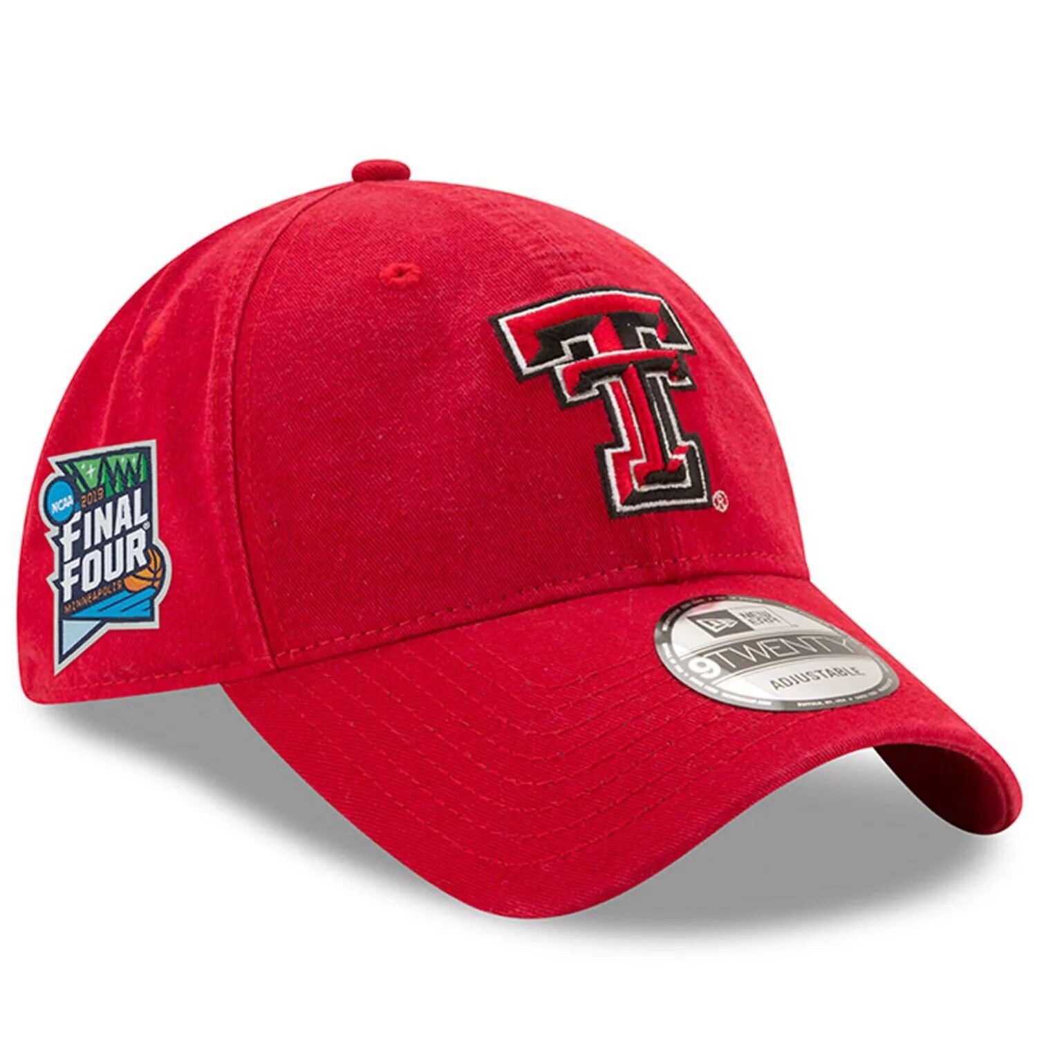 

Texas Tech Red Raiders New Era 2019 Мужской баскетбольный турнир NCAA «Финал четырех» Bound West Regional Champions Core Classic 9TWENTY Регулируемая кепка — красная