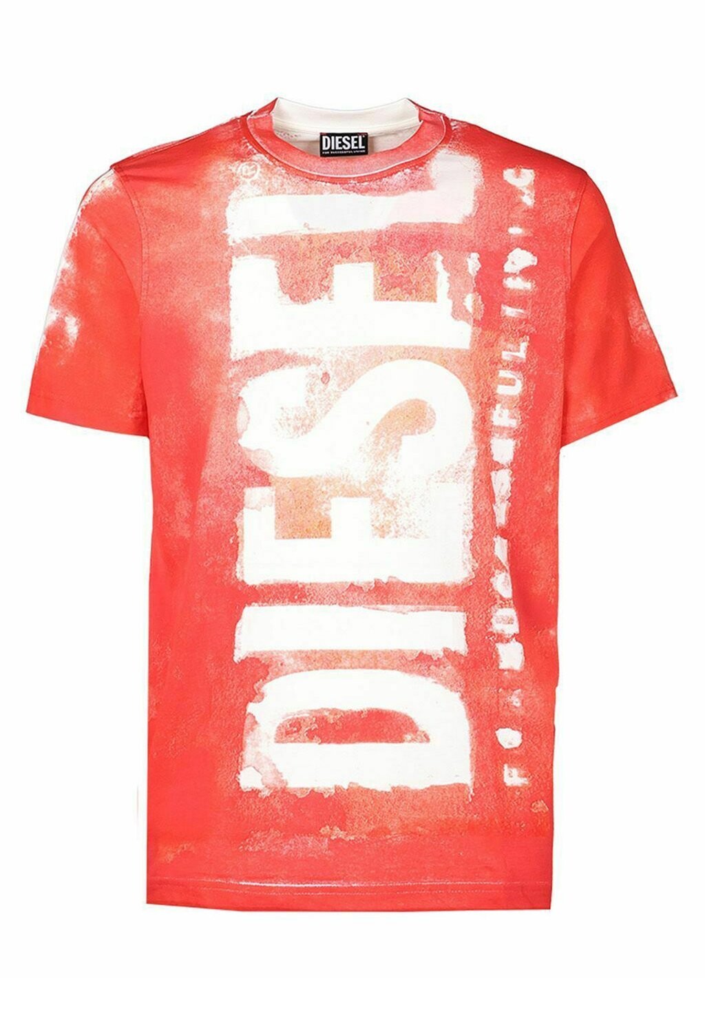 

Футболка с принтом Diesel, красный